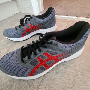 Men's ASICS size 8 Grey/Red